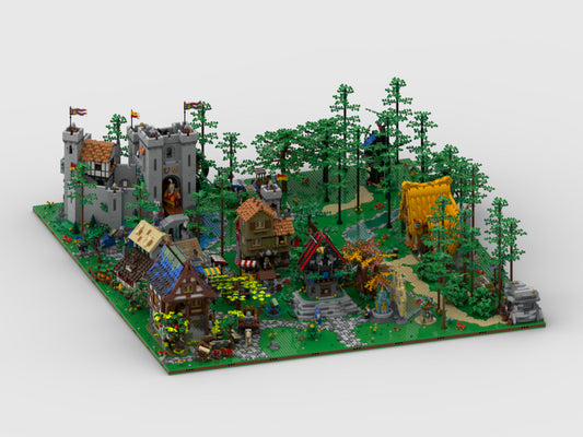 Medieval Diorama - Display For Sets: 10305, 40567, 40601, 21325, 10332, 43242