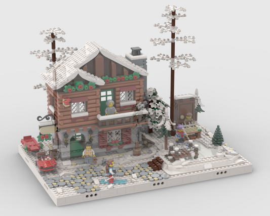 Winter Village - Display For Set 10325 - Alpine Lodge