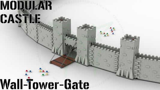 Modular Medieval CASTLE - 1/300 Scale | GATE-WALL-TOWER