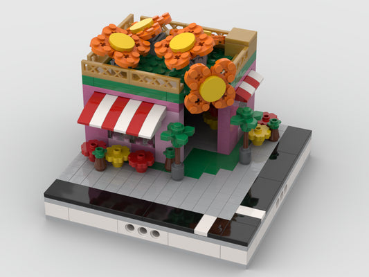 Flower Shop For A Mini Modular City